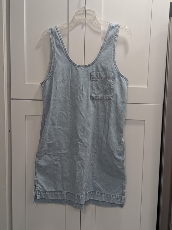 Universal Thread Dresses & Skirts - Light Wash Denim Tank Dress with Chest Pocket